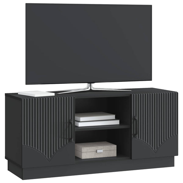 TV-kaappi 102 x 34,5 x 47 cm Musta Tekninen puu