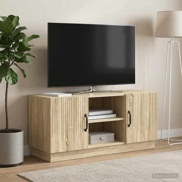TV-kaappi 102 x 34,5 x 47 cm Sonoma-tammi Tekninen puu