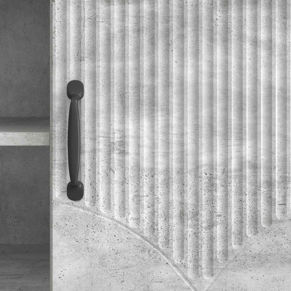 TV-kaappi 102 x 34,5 x 47 cm Betoninharmaa Tekninen puu