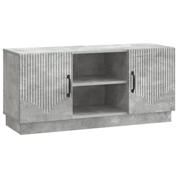 TV-kaappi 102 x 34,5 x 47 cm Betoninharmaa Tekninen puu