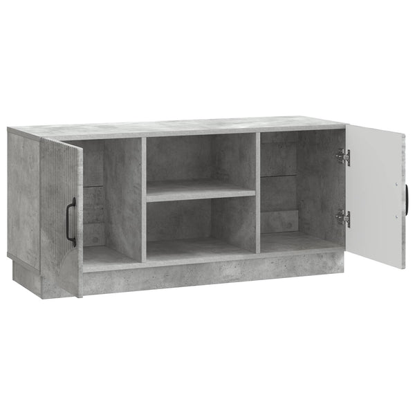 TV-kaappi 102 x 34,5 x 47 cm Betoninharmaa Tekninen puu