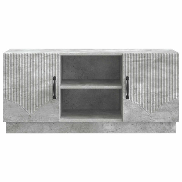 TV-kaappi 102 x 34,5 x 47 cm Betoninharmaa Tekninen puu