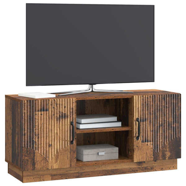 TV-kaappi 102 x 34,5 x 47 cm Vanha puu Tekninen puu