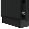 TV-kaappi laatikon kanssa Musta 147 x 34,5 x 27 cm Tekninen puu