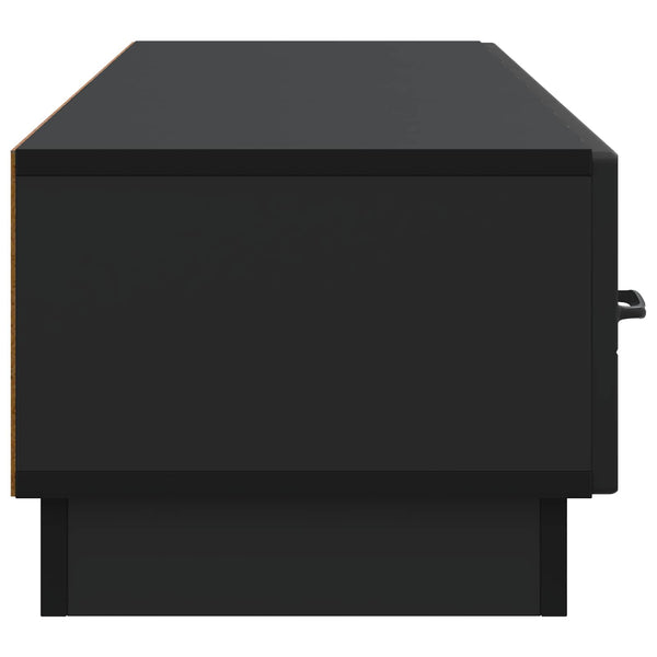 TV-kaappi laatikon kanssa Musta 147 x 34,5 x 27 cm Tekninen puu
