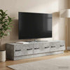 TV-kaappi Betoninharmaa 147 x 34,5 x 27 cm Tekninen puu