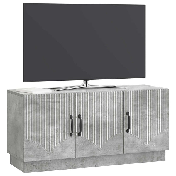 TV-kaappi Betoninharmaa 99 x 34,5 x 47 cm Tekninen puu