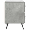 Yöpöytäkaappi 2 kpl Betoninharmaa 43 x 34,5 x 47,5 cm
