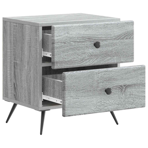 Yöpöytäkaappi Harmaa sonoma 43 x 34,5 x 47,5 cm Tekninen puu