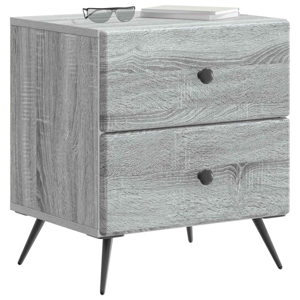Yöpöytäkaappi Harmaa sonoma 43 x 34,5 x 47,5 cm Tekninen puu