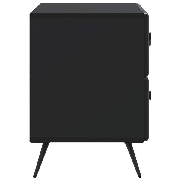 Yöpöytäkaappi Musta 62 x 34,5 x 47,5 cm Tekninen puu