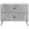 Yöpöytäkaappi Betoninharmaa 62 x 34,5 x 47,5 cm Tekninen puu