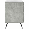 Yöpöytäkaappi Betoninharmaa 62 x 34,5 x 47,5 cm Tekninen puu