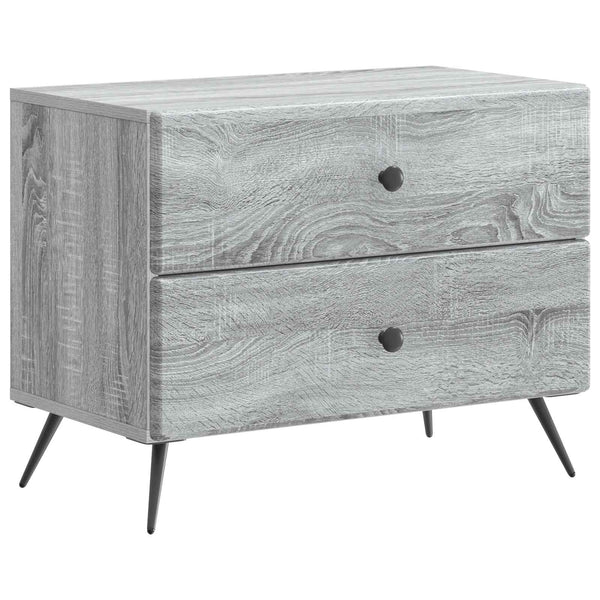 Yöpöytäkaappi Harmaa sonoma 62 x 34,5 x 47,5 cm Tekninen puu