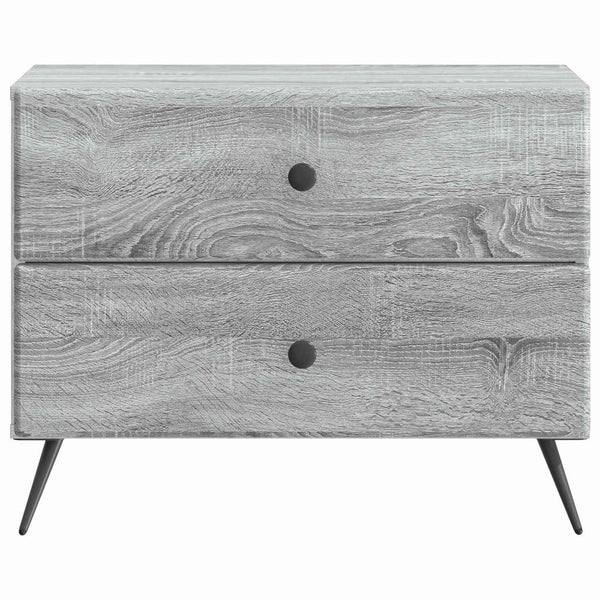 Yöpöytäkaappi Harmaa sonoma 62 x 34,5 x 47,5 cm Tekninen puu
