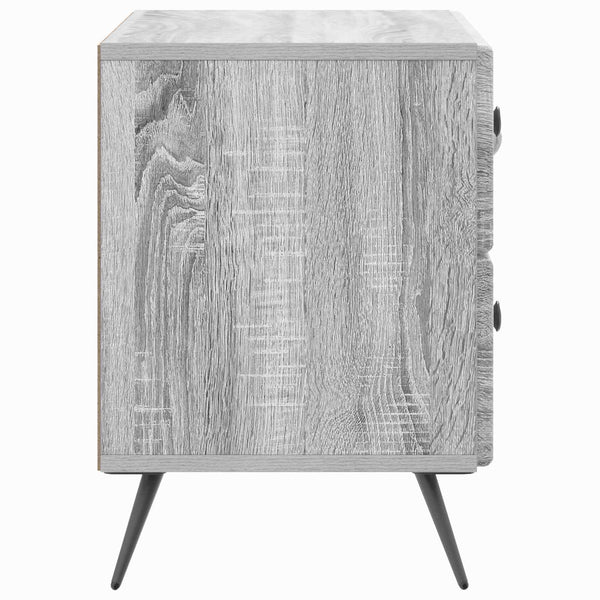 Yöpöytäkaappi Harmaa sonoma 62 x 34,5 x 47,5 cm Tekninen puu