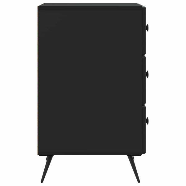 Yöpöytäkaappi Musta 43 x 41 x 66,5 cm Tekninen puu