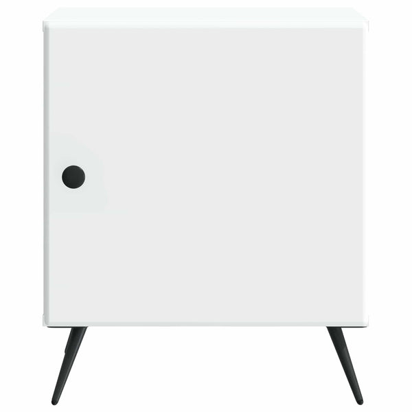Yöpöytäkaappi 2 kpl valkoinen 43 x 34,5 x 50 cm Tekninen puu
