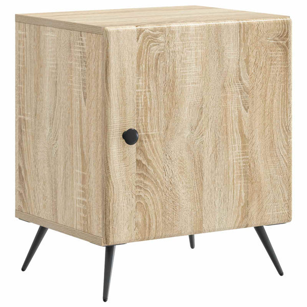 Yöpöytäkaappi 2 kpl Sonoma-tammi 43 x 34,5 x 50 cm Tekninen puu