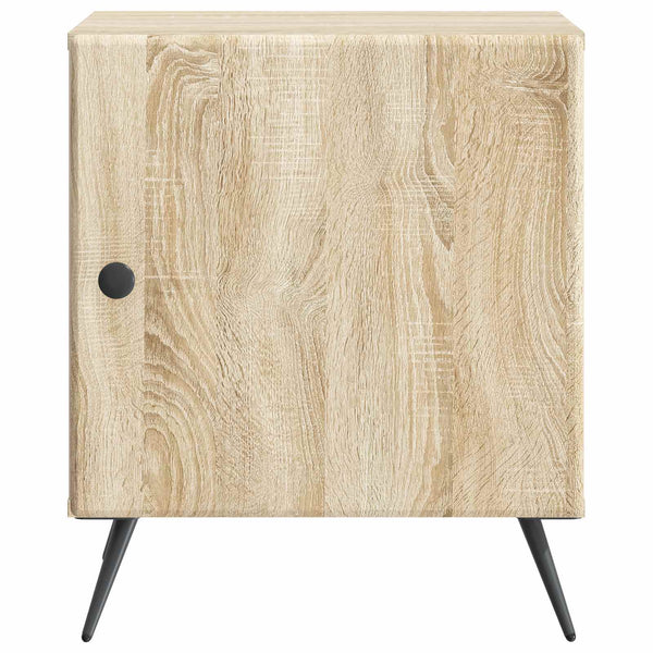 Yöpöytäkaappi 2 kpl Sonoma-tammi 43 x 34,5 x 50 cm Tekninen puu