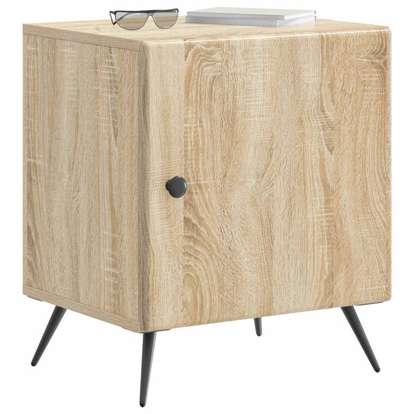 Yöpöytäkaappi 2 kpl Sonoma-tammi 43 x 34,5 x 50 cm Tekninen puu