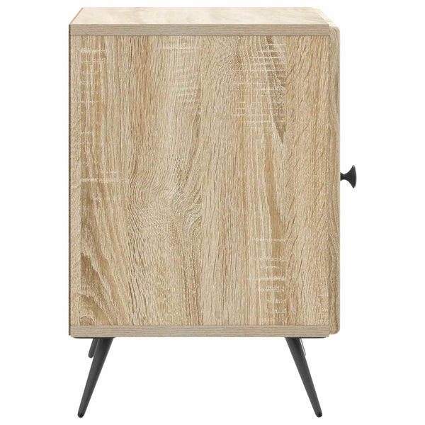 Yöpöytäkaappi 2 kpl Sonoma-tammi 43 x 34,5 x 50 cm Tekninen puu