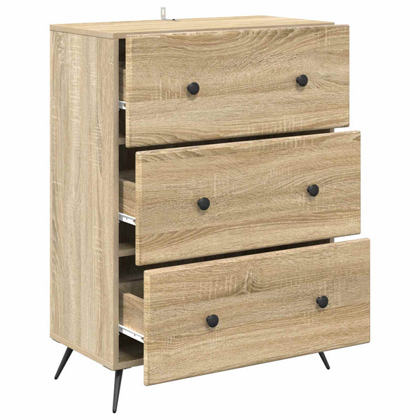 Laatikkokaappi 66 x 34,5 x 90 cm Tekninen puu Sonoma-tammi