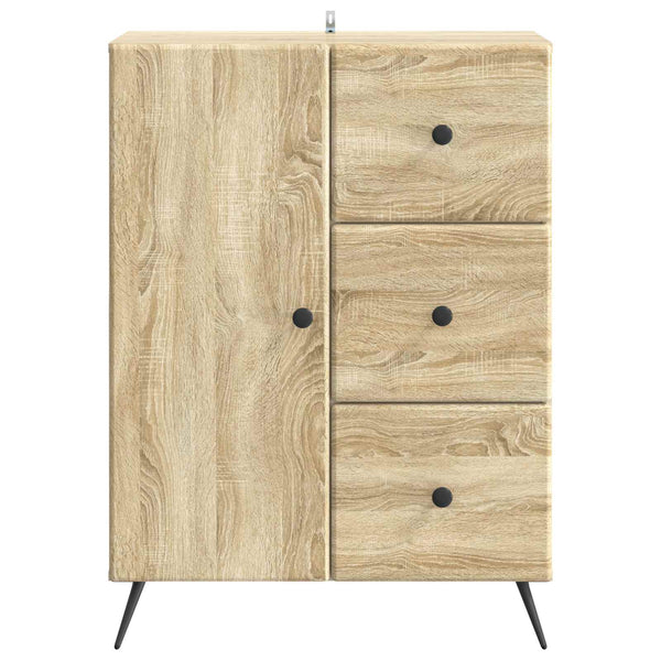 Sivupöytä Sonoma-tammi 66 x 34,5 x 90 cm Tekninen puu