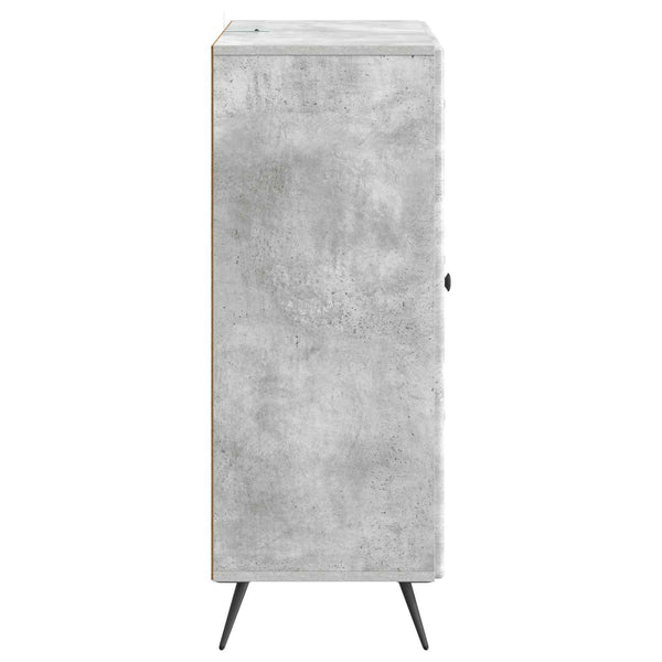 Sivupöytä Betoninharmaa 66 x 34,5 x 90 cm Tekninen puu