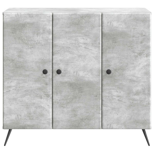 Sivupöytä Betoninharmaa 89 x 34,5 x 80 cm Tekninen puu
