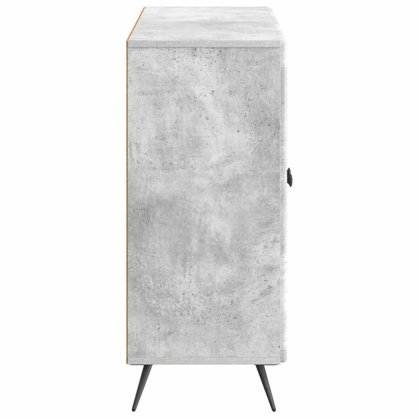 Sivupöytä Betoninharmaa 89 x 34,5 x 80 cm Tekninen puu