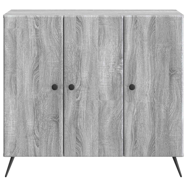 Sivupöytä Harmaa sonoma 89 x 34,5 x 80 cm Tekninen puu