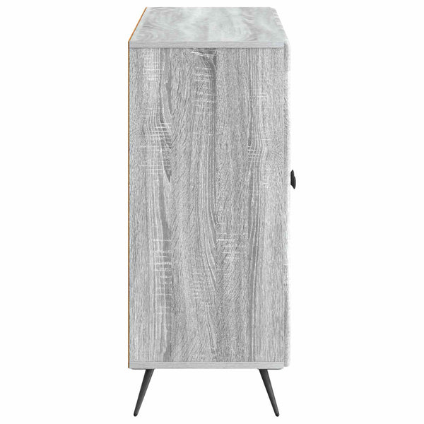 Sivupöytä Harmaa sonoma 89 x 34,5 x 80 cm Tekninen puu