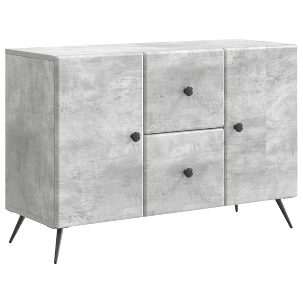 Sivupöytä Betoninharmaa 89 x 34,5 x 60 cm Tekninen puu