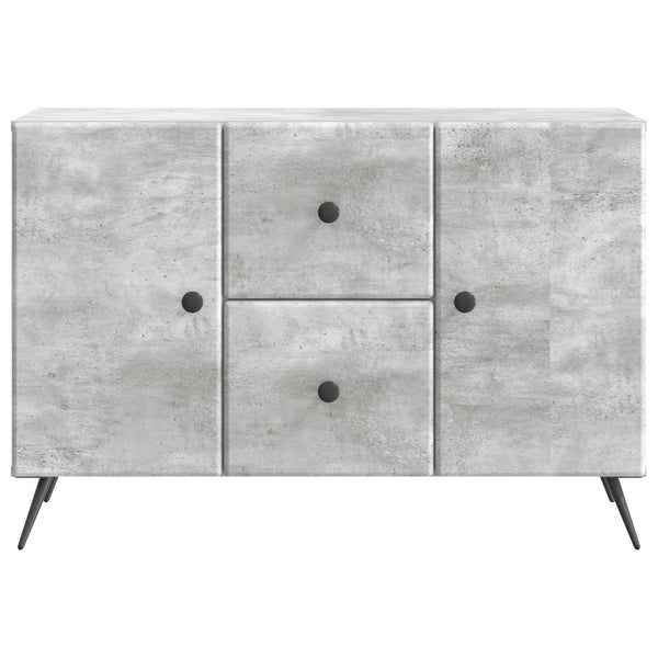 Sivupöytä Betoninharmaa 89 x 34,5 x 60 cm Tekninen puu