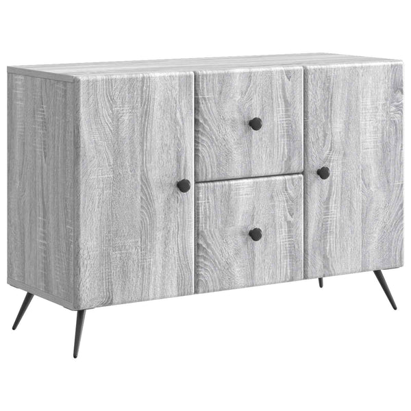 Sivupöytä Harmaa sonoma 89 x 34,5 x 60 cm Tekninen puu