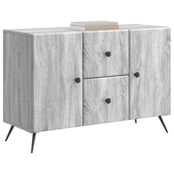 Sivupöytä Harmaa sonoma 89 x 34,5 x 60 cm Tekninen puu