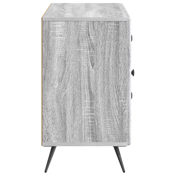 Sivupöytä Harmaa sonoma 89 x 34,5 x 60 cm Tekninen puu