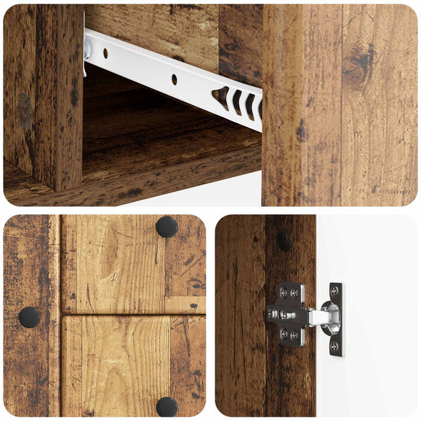 Sivupöytä Vanha puu 89 x 34,5 x 60 cm Tekninen puu