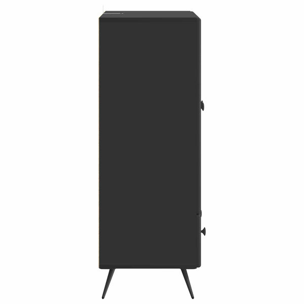 Sivupöytä laatikon kanssa Musta 66 x 34,5 x 95 cm Tekninen puu