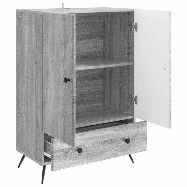 Sivupöytä Harmaa sonoma 66 x 34,5 x 95 cm Tekninen puu