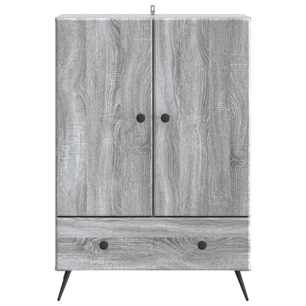 Sivupöytä Harmaa sonoma 66 x 34,5 x 95 cm Tekninen puu