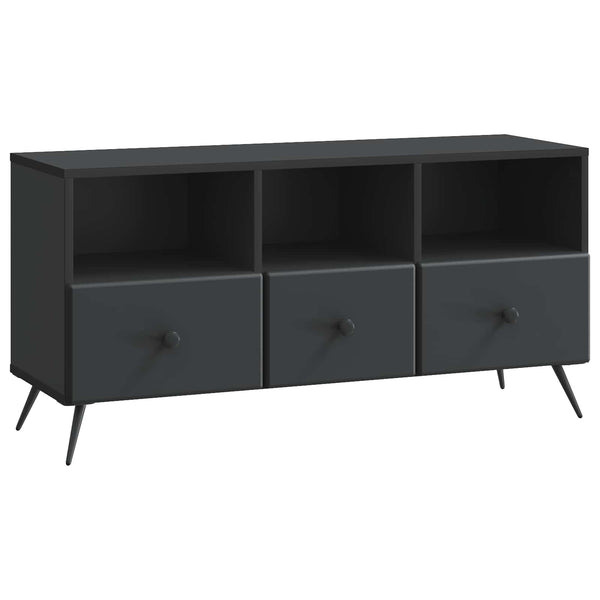 TV-kaappi laatikon kanssa Musta 102 x 34,5 x 50 cm Tekninen puu