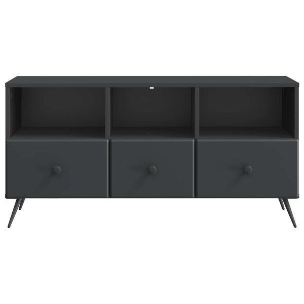 TV-kaappi laatikon kanssa Musta 102 x 34,5 x 50 cm Tekninen puu
