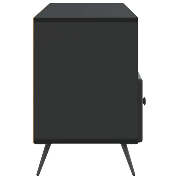 TV-kaappi laatikon kanssa Musta 102 x 34,5 x 50 cm Tekninen puu