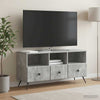 TV-kaappi Betoninharmaa 102 x 34,5 x 50 cm Tekninen puu