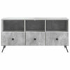 TV-kaappi Betoninharmaa 102 x 34,5 x 50 cm Tekninen puu