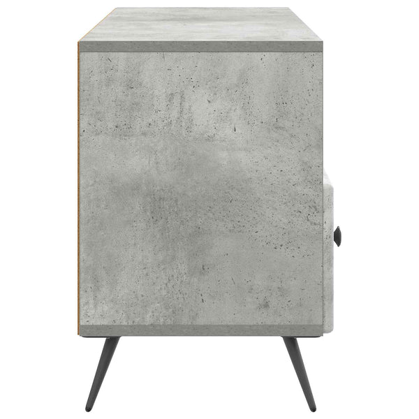 TV-kaappi Betoninharmaa 102 x 34,5 x 50 cm Tekninen puu