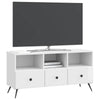 TV-kaappi Korkeakiiltoinen valkoinen 102 x 34,5 x 50 cm