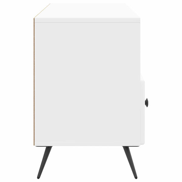 TV-kaappi Korkeakiiltoinen valkoinen 102 x 34,5 x 50 cm